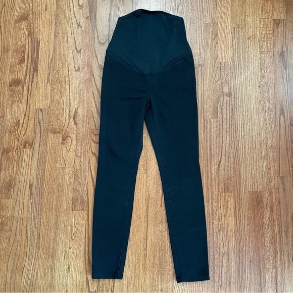 Madewell Maternity Over-the-Belly Skinny Jeans in Lunar Wash Black size 24 - Picture 3 of 16